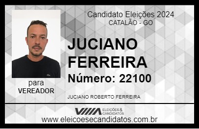 Candidato JUCIANO FERREIRA 2024 - CATALÃO - Eleições