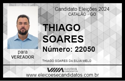 Candidato THIAGO SOARES 2024 - CATALÃO - Eleições