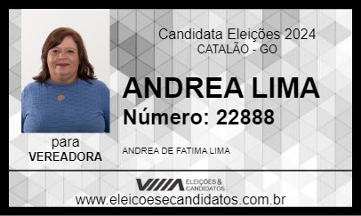 Candidato ANDREA LIMA 2024 - CATALÃO - Eleições