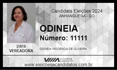 Candidato ODINEIA 2024 - ANHANGÜERA - Eleições