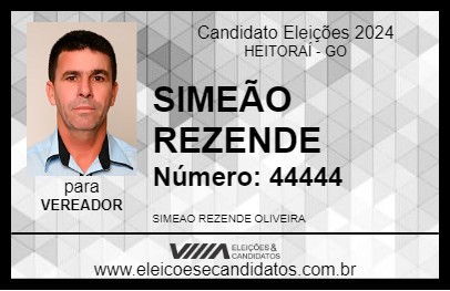 Candidato SIMEÃO REZENDE 2024 - HEITORAÍ - Eleições