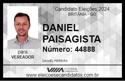 Candidato DANIEL PAISAGISTA 2024 - BRITÂNIA - Eleições