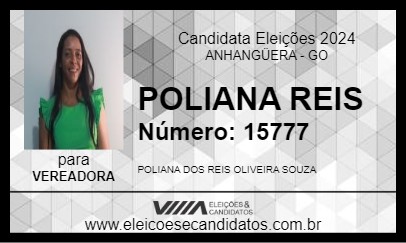 Candidato POLIANA REIS 2024 - ANHANGÜERA - Eleições