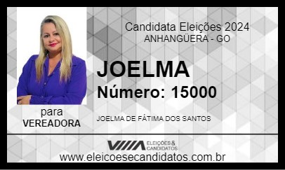 Candidato JOELMA 2024 - ANHANGÜERA - Eleições