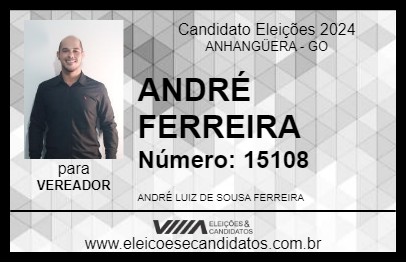 Candidato ANDRÉ FERREIRA 2024 - ANHANGÜERA - Eleições