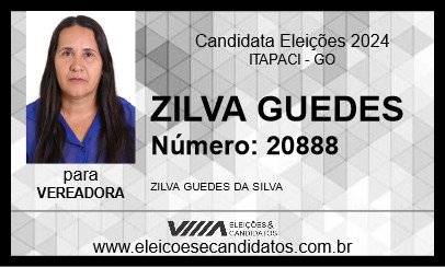 Candidato ZILVA GUEDES 2024 - ITAPACI - Eleições