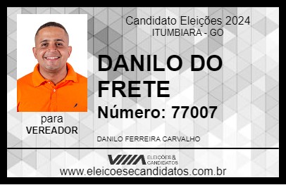 Candidato DANILO DO FRETE 2024 - ITUMBIARA - Eleições