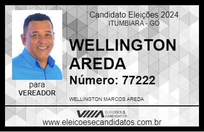 Candidato WELLINGTON AREDA 2024 - ITUMBIARA - Eleições