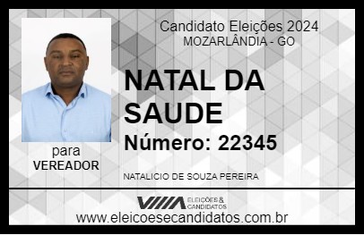 Candidato NATAL DA SAUDE 2024 - MOZARLÂNDIA - Eleições