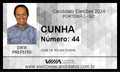 Candidato CUNHA 2024 - PORTEIRÃO - Eleições