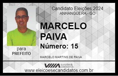 Candidato MARCELO PAIVA 2024 - ANHANGÜERA - Eleições