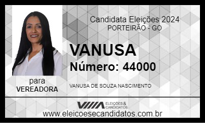 Candidato VANUSA 2024 - PORTEIRÃO - Eleições