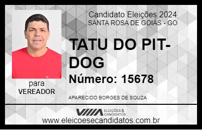 Candidato TATU DO PIT-DOG 2024 - SANTA ROSA DE GOIÁS - Eleições