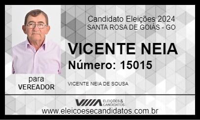 Candidato VICENTE NEIA 2024 - SANTA ROSA DE GOIÁS - Eleições