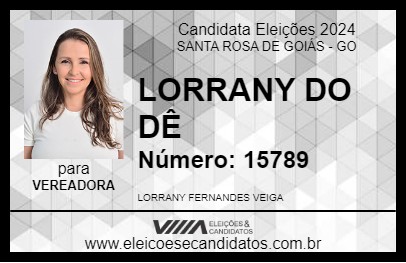 Candidato LORRANY DO DÊ 2024 - SANTA ROSA DE GOIÁS - Eleições