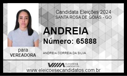 Candidato ANDREIA 2024 - SANTA ROSA DE GOIÁS - Eleições