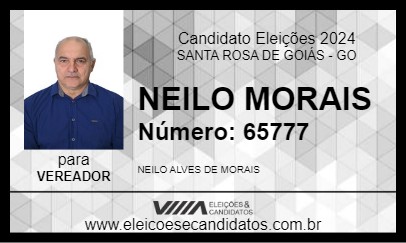 Candidato NEILO MORAIS 2024 - SANTA ROSA DE GOIÁS - Eleições