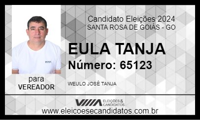 Candidato EULA TANJA 2024 - SANTA ROSA DE GOIÁS - Eleições