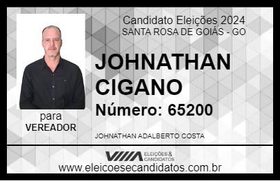 Candidato JOHNATHAN CIGANO 2024 - SANTA ROSA DE GOIÁS - Eleições