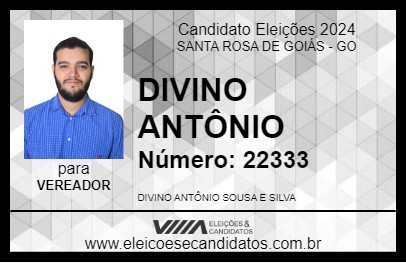 Candidato DIVINO ANTÔNIO 2024 - SANTA ROSA DE GOIÁS - Eleições