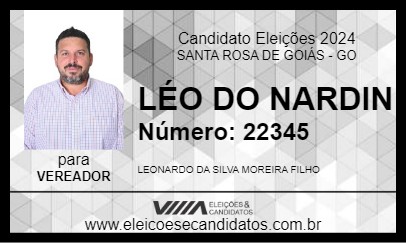 Candidato LÉO DO NARDIN 2024 - SANTA ROSA DE GOIÁS - Eleições