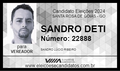 Candidato SANDRO DETI 2024 - SANTA ROSA DE GOIÁS - Eleições