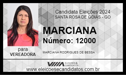 Candidato MARCIANA 2024 - SANTA ROSA DE GOIÁS - Eleições