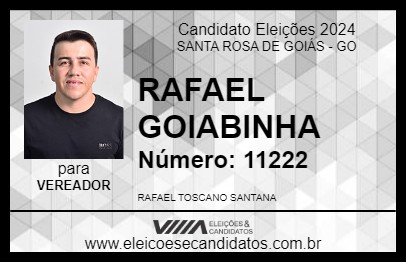 Candidato RAFAEL GOIABINHA 2024 - SANTA ROSA DE GOIÁS - Eleições