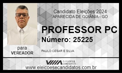 Candidato PROFESSOR PC 2024 - APARECIDA DE GOIÂNIA - Eleições