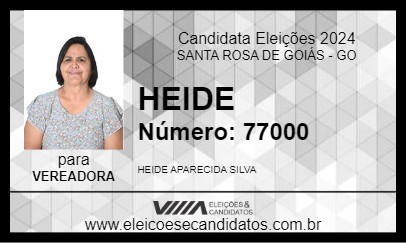 Candidato HEIDE 2024 - SANTA ROSA DE GOIÁS - Eleições