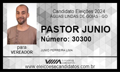 Candidato PASTOR JUNIO 2024 - ÁGUAS LINDAS DE GOIÁS - Eleições