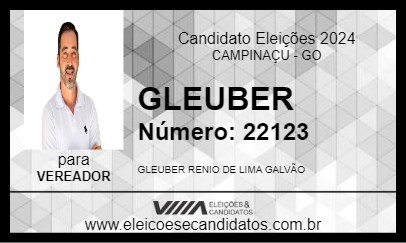 Candidato GLEUBER 2024 - CAMPINAÇU - Eleições