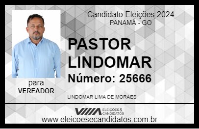 Candidato PASTOR LINDOMAR 2024 - PANAMÁ - Eleições