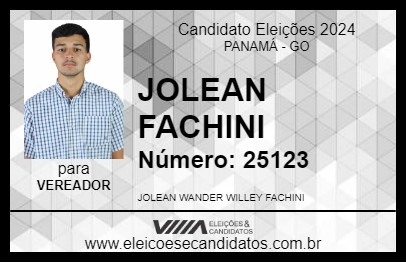 Candidato JOLEAN FACHINI 2024 - PANAMÁ - Eleições