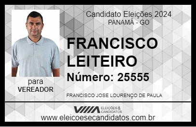 Candidato FRANCISCO LEITEIRO 2024 - PANAMÁ - Eleições