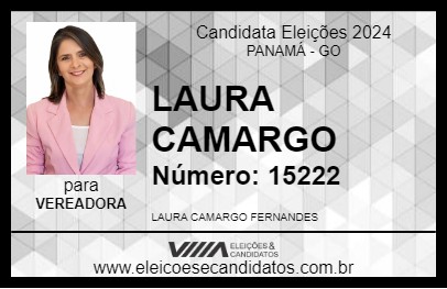 Candidato LAURA CAMARGO 2024 - PANAMÁ - Eleições