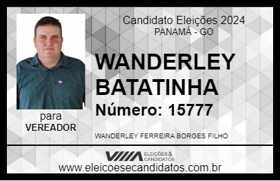 Candidato WANDERLEY BATATINHA 2024 - PANAMÁ - Eleições