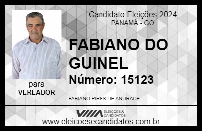 Candidato FABIANO DO GUINEL 2024 - PANAMÁ - Eleições