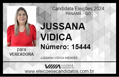 Candidato JUSSANA VIDICA 2024 - PANAMÁ - Eleições