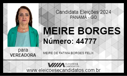 Candidato MEIRE BORGES 2024 - PANAMÁ - Eleições