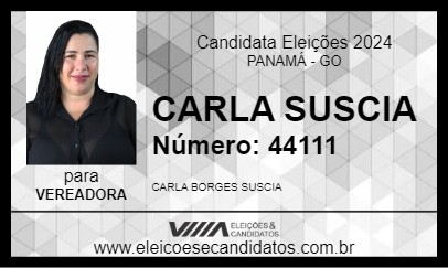 Candidato CARLA SUSCIA 2024 - PANAMÁ - Eleições