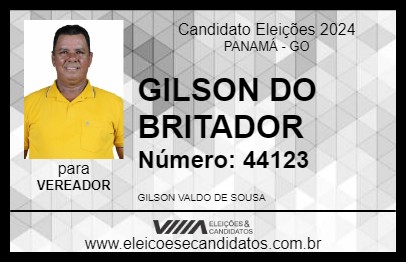 Candidato GILSON  DO BRITADOR 2024 - PANAMÁ - Eleições