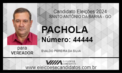 Candidato PACHOLA 2024 - SANTO ANTÔNIO DA BARRA - Eleições