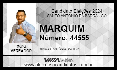 Candidato MARQUIM 2024 - SANTO ANTÔNIO DA BARRA - Eleições