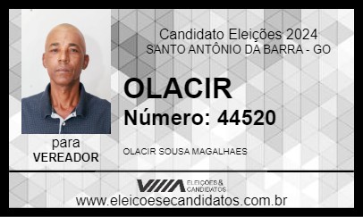 Candidato OLACIR 2024 - SANTO ANTÔNIO DA BARRA - Eleições