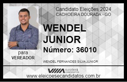 Candidato WENDEL 2024 - CACHOEIRA DOURADA - Eleições