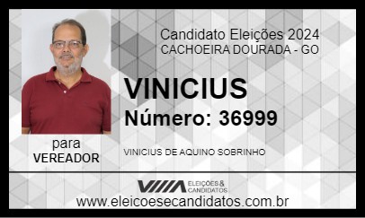 Candidato VINICIUS 2024 - CACHOEIRA DOURADA - Eleições