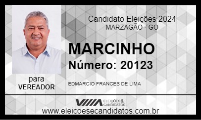 Candidato MARCINHO 2024 - MARZAGÃO - Eleições