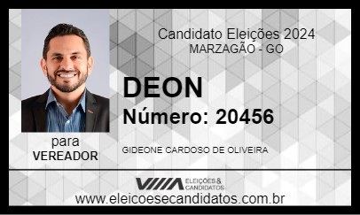 Candidato DEON 2024 - MARZAGÃO - Eleições