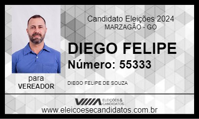 Candidato DIEGO FELIPE 2024 - MARZAGÃO - Eleições